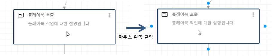 작업 핸들 표시